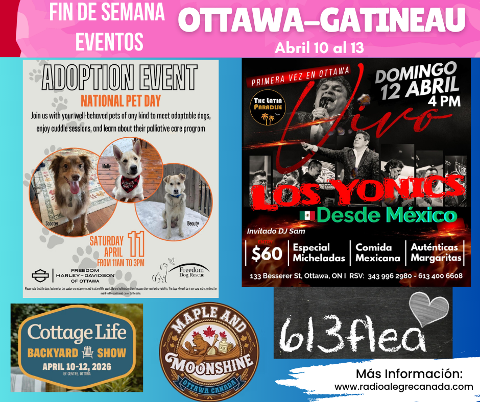 Lo mejor del fin de semana en Ottawa: fiestas, música y planes imperdibles