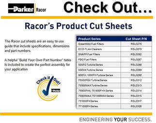 Lucky 13 CUT Sheets to Help You Build the Right Racor Part Number