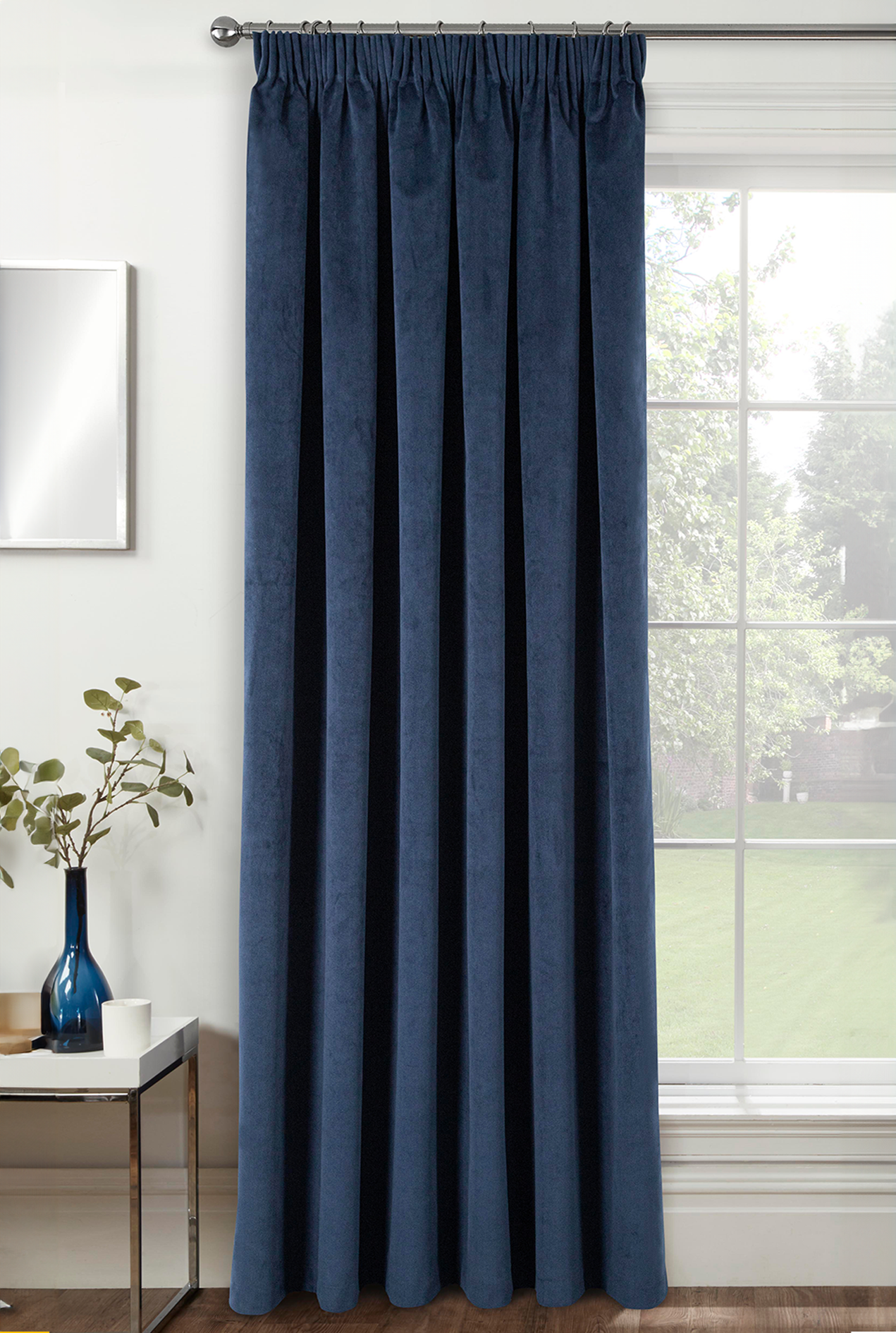 Oxford Door Curtain (Navy)