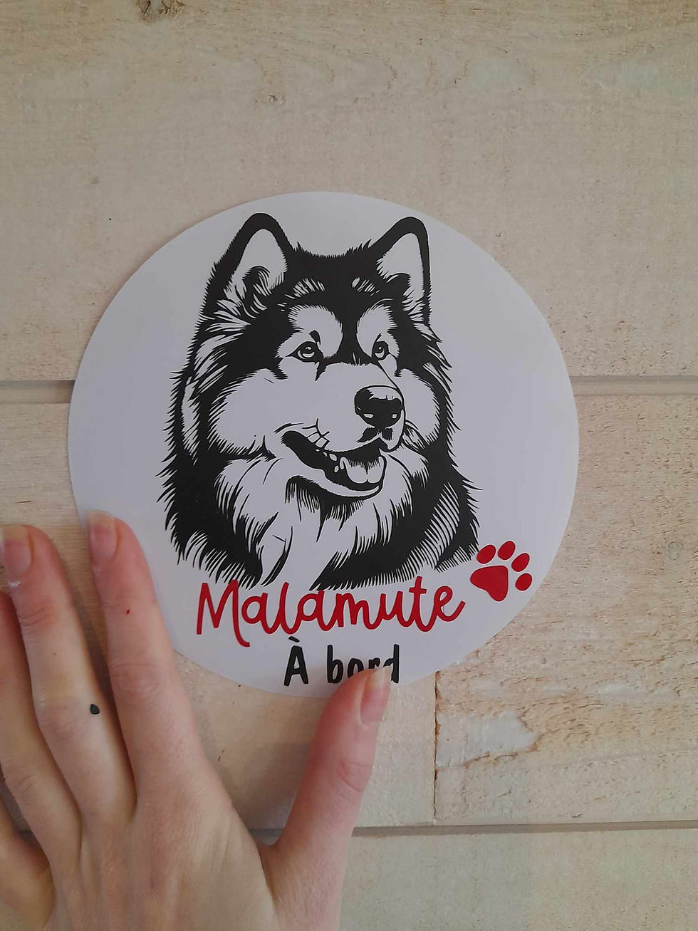 Miniature : Autocollant Malamute
