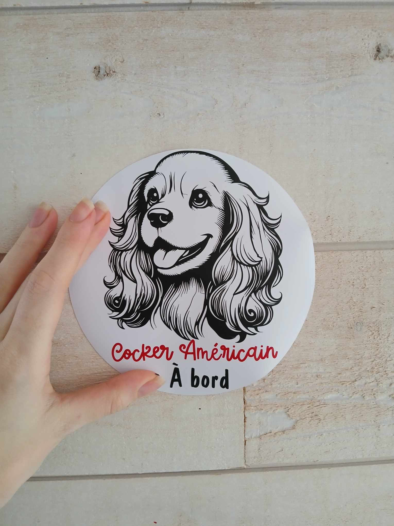 Autocollant Cocker Américain