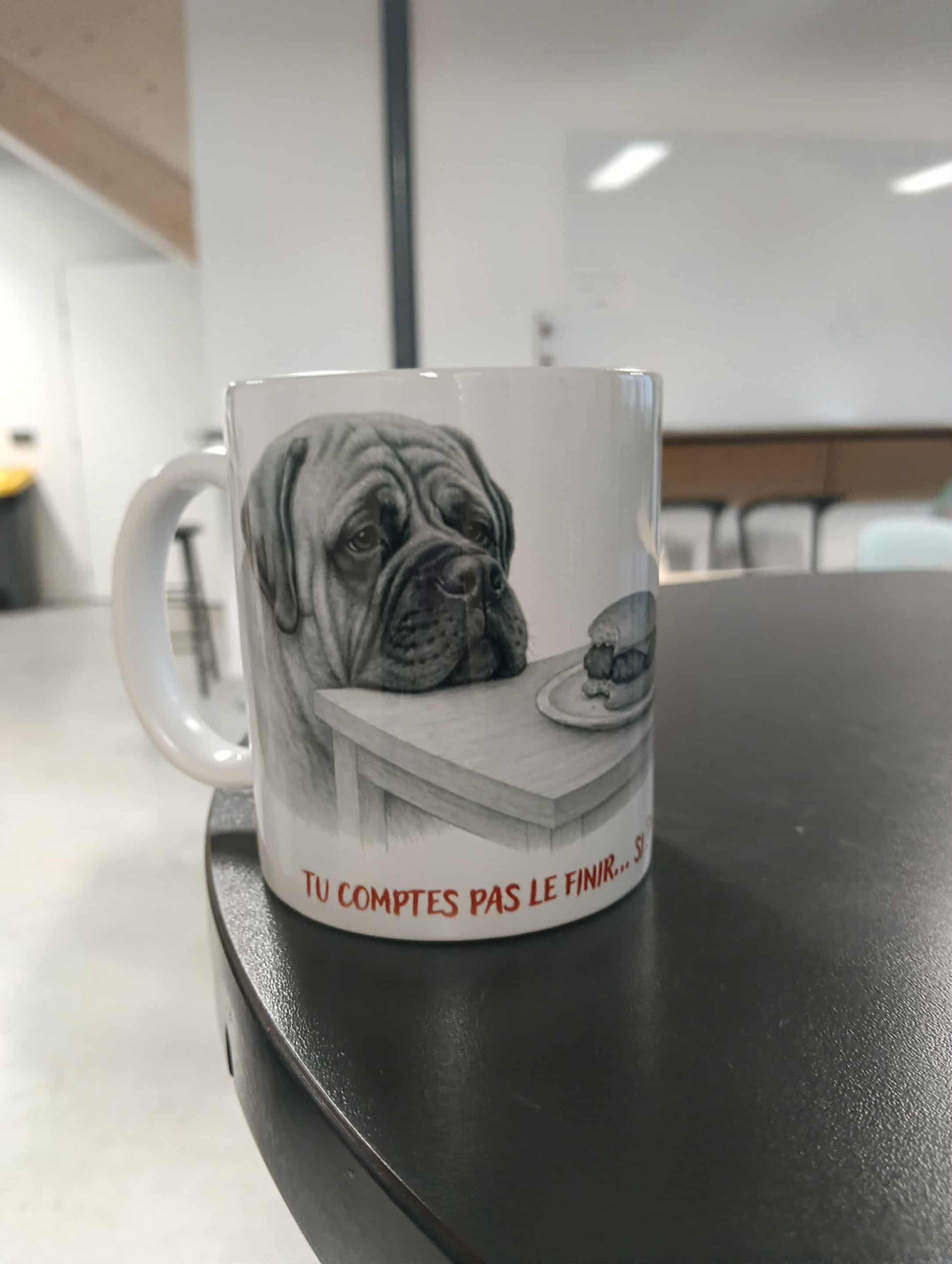 🐾 Mug « Tu comptes pas le finir… si ? » – Mastiff