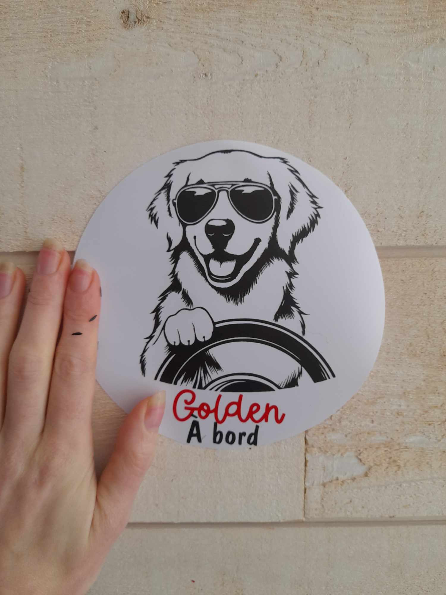 Autocollant Golden Pilote