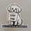 Miniature : Autocollant Stop Pub Bichon V2