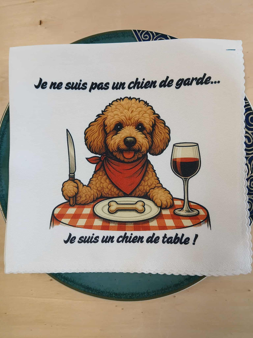 Miniature : 🐾 Serviettes « Chien de table »