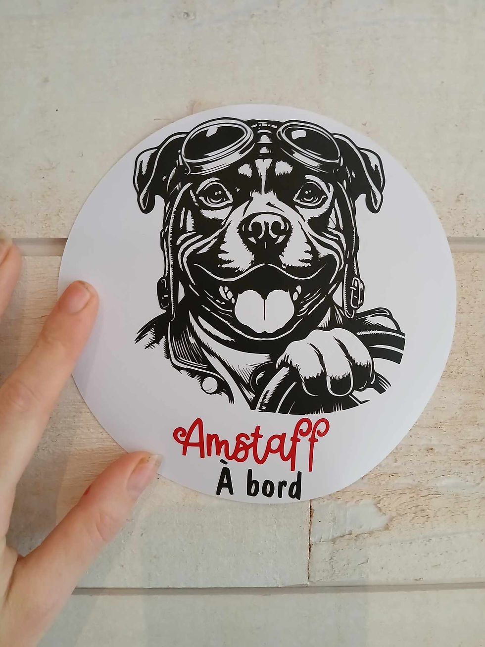 Miniature : Autocollant Amstaff Pilote
