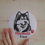 Miniature : Autocollant Malamute