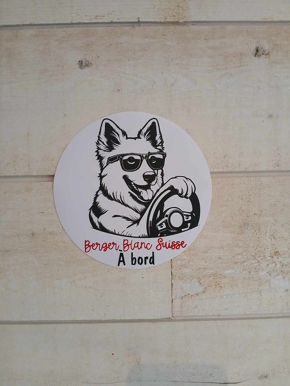 Miniature : Autocollant Berger Blanc Suisse  Pilote