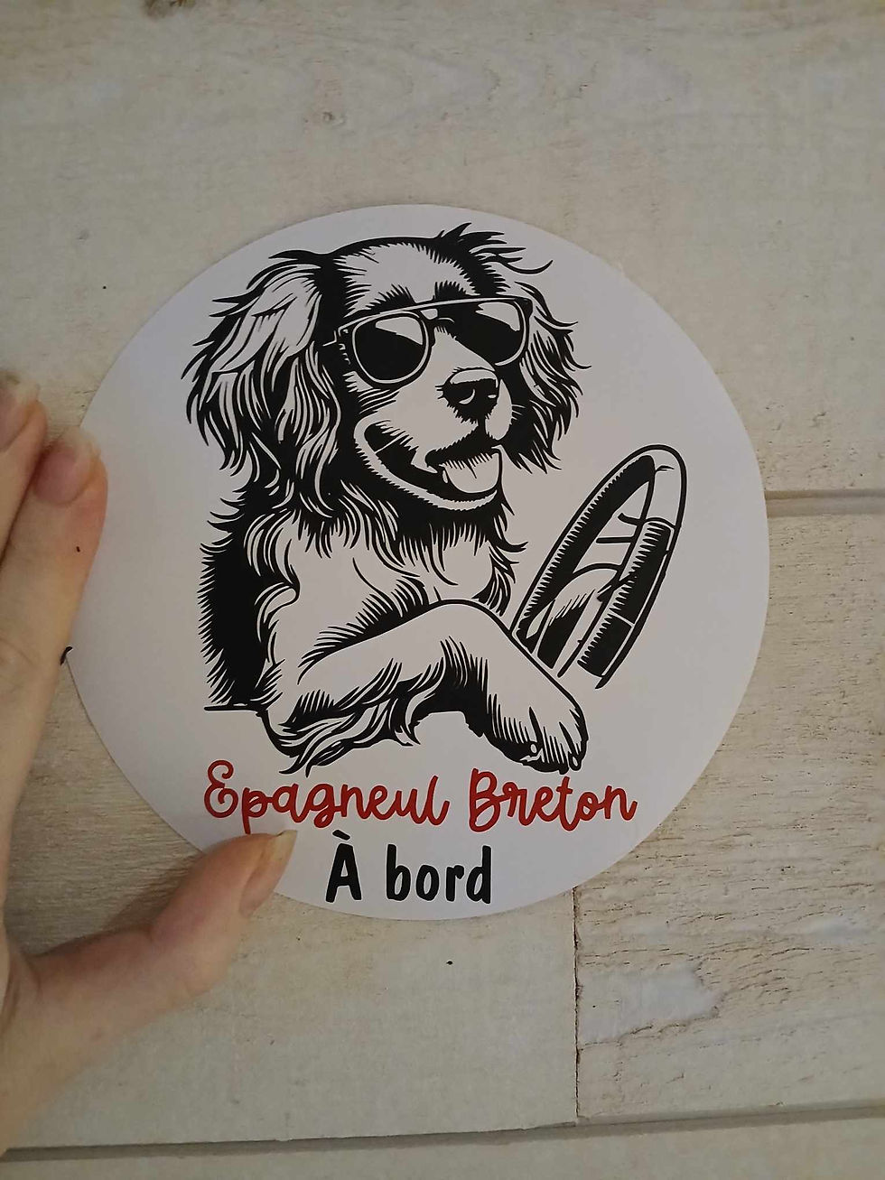 Miniature : Autocollant epagneul breton Pilote V2