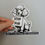 Miniature : Autocollant Stop Pub Caniche