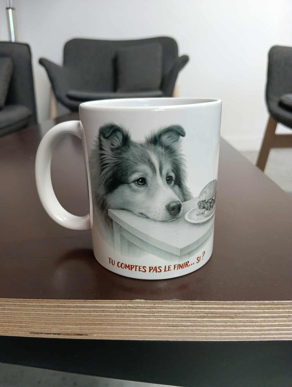 Miniature : 🐾 Mug “Tu comptes pas le finir… si ?” – Colley / Berger des Shetland