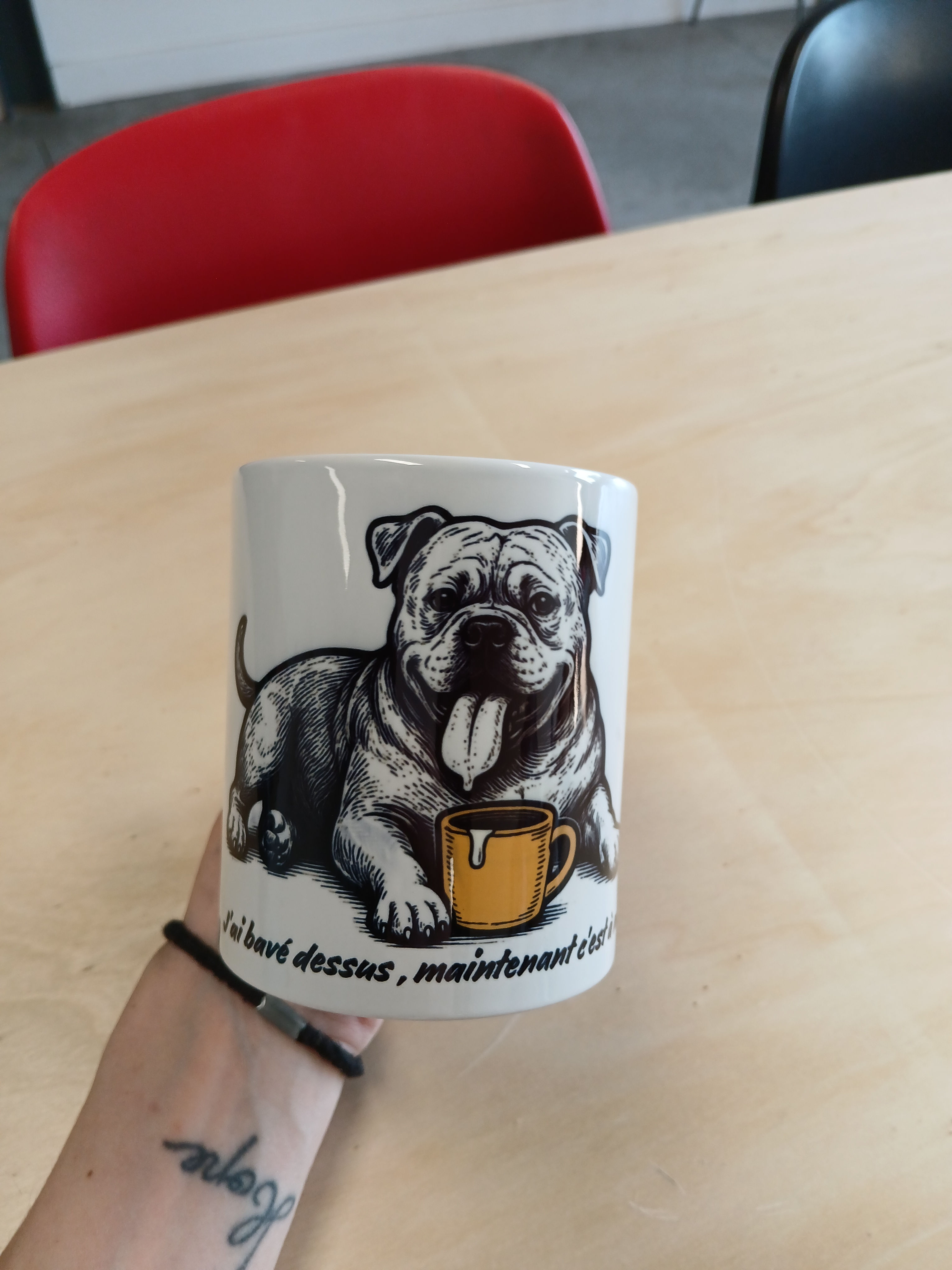 J’ai bavé dessus, maintenant c’est à moi" – American bully