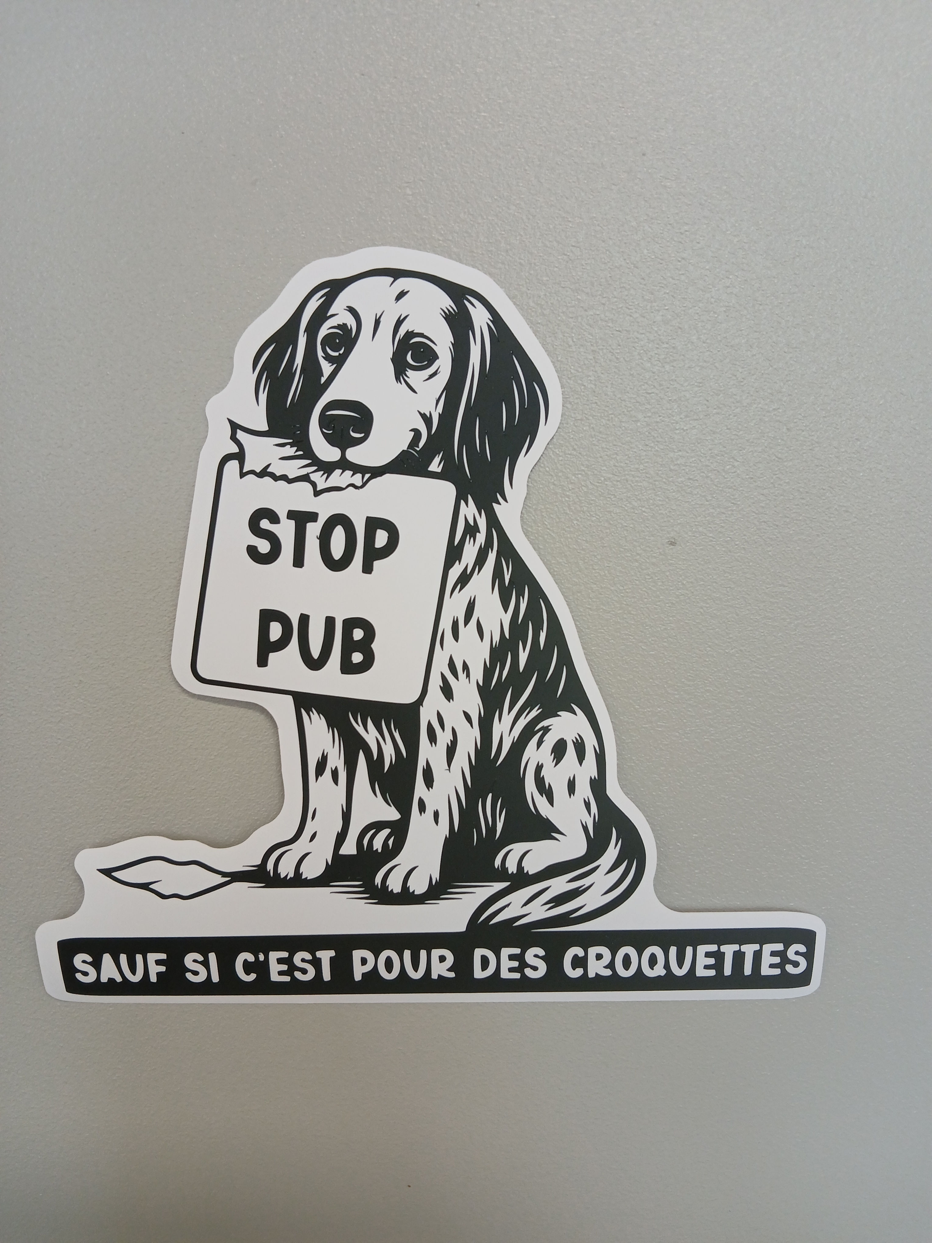 Autocollant Stop Pub Setter