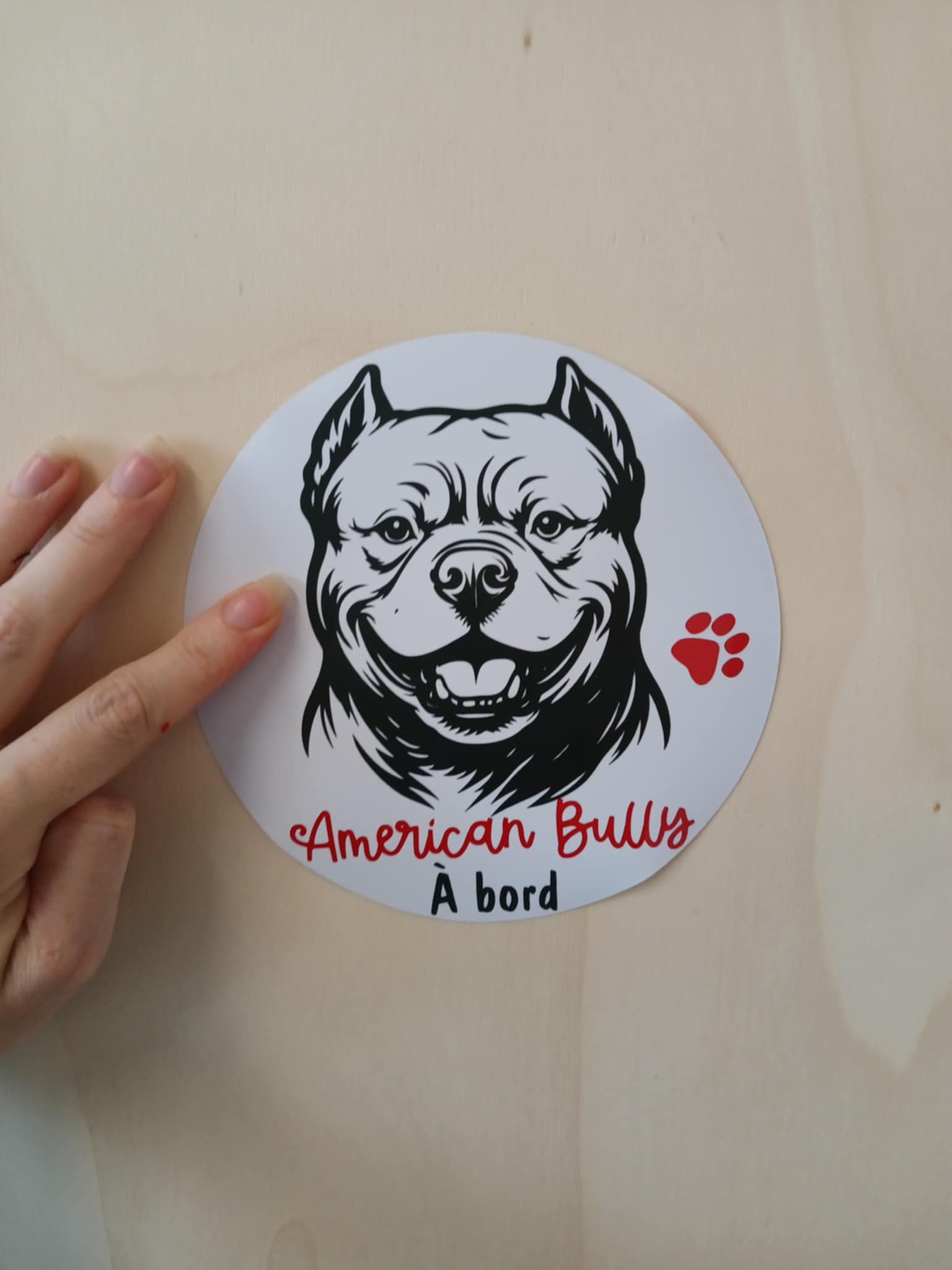 Autocollant American Bully