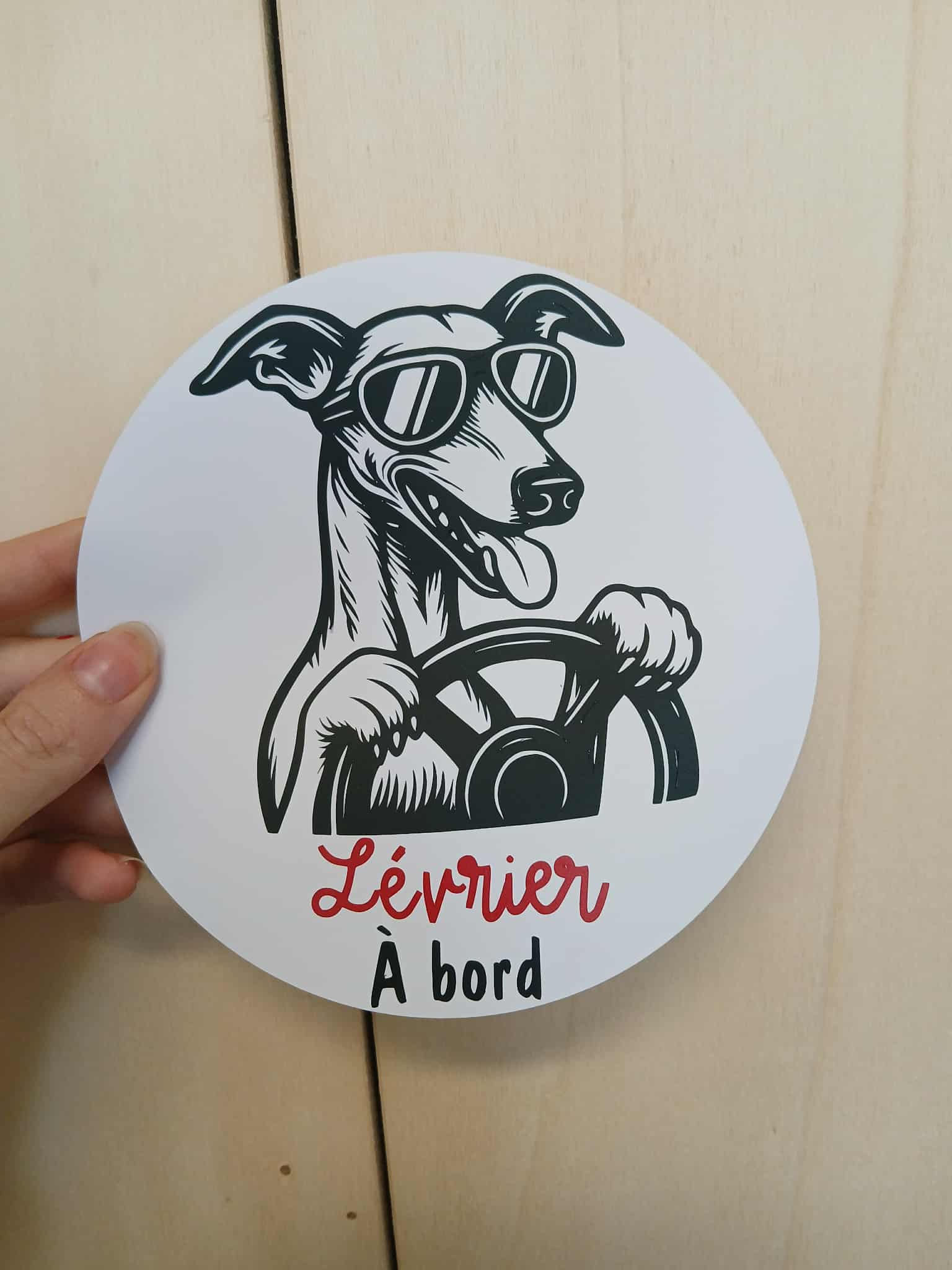 Autocollant Lévrier Pilote
