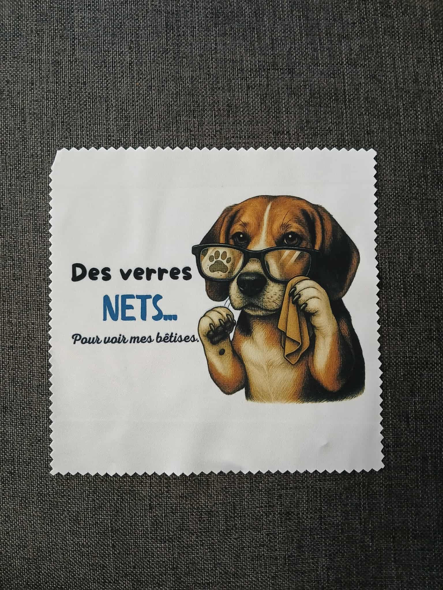 Chiffon à lunettes – Beagle