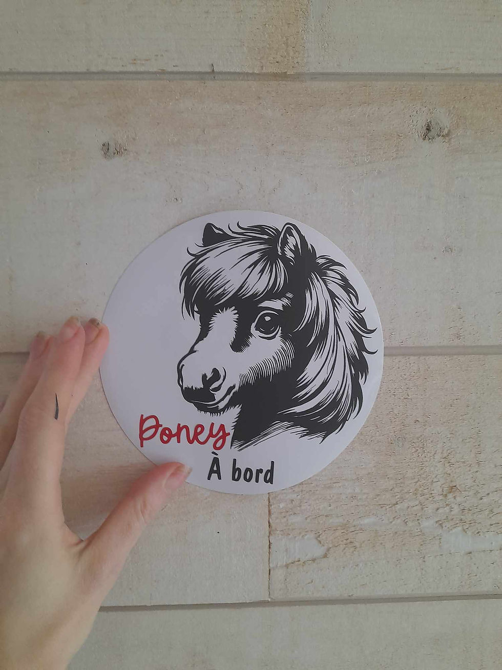 Miniature : Autocollant Poney