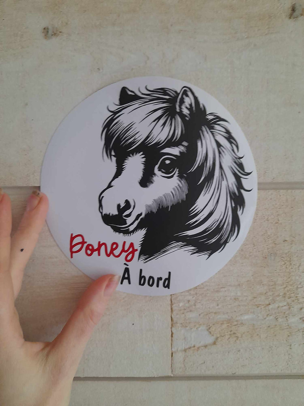 Miniature : Autocollant Poney