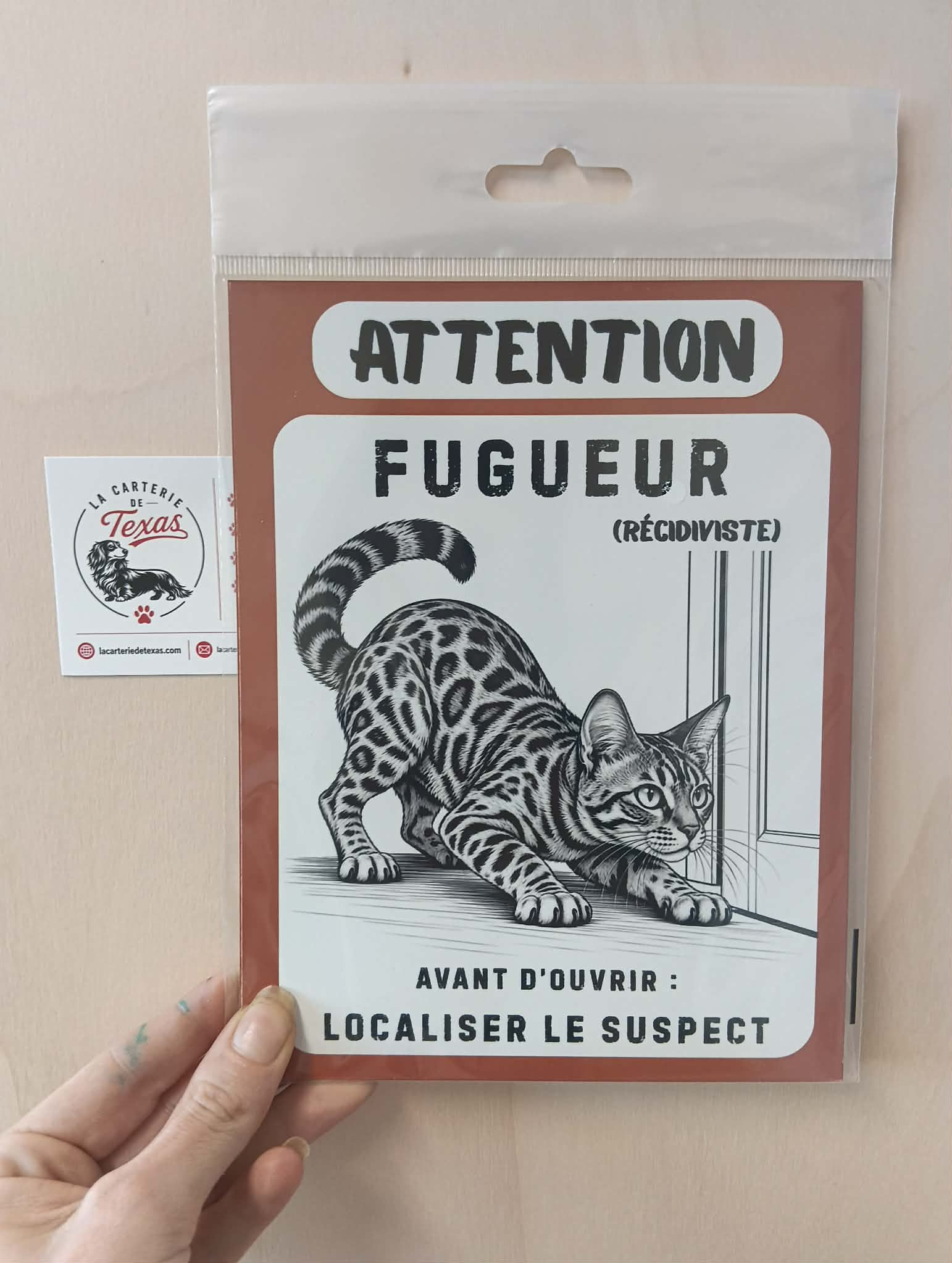 Plaque Bengal – Attention Fugueur (récidiviste)