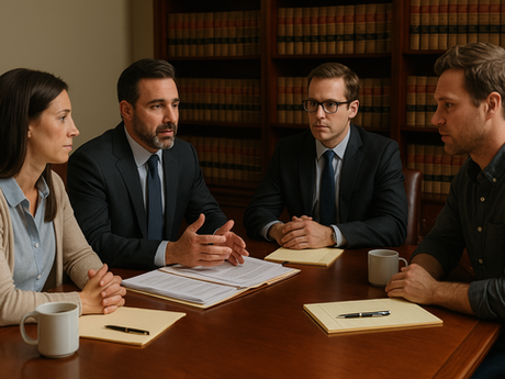 Child custody negotiation meeting in North Dakota