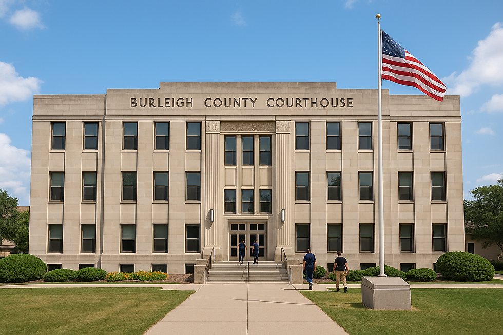 the Burleigh Count Courthouse