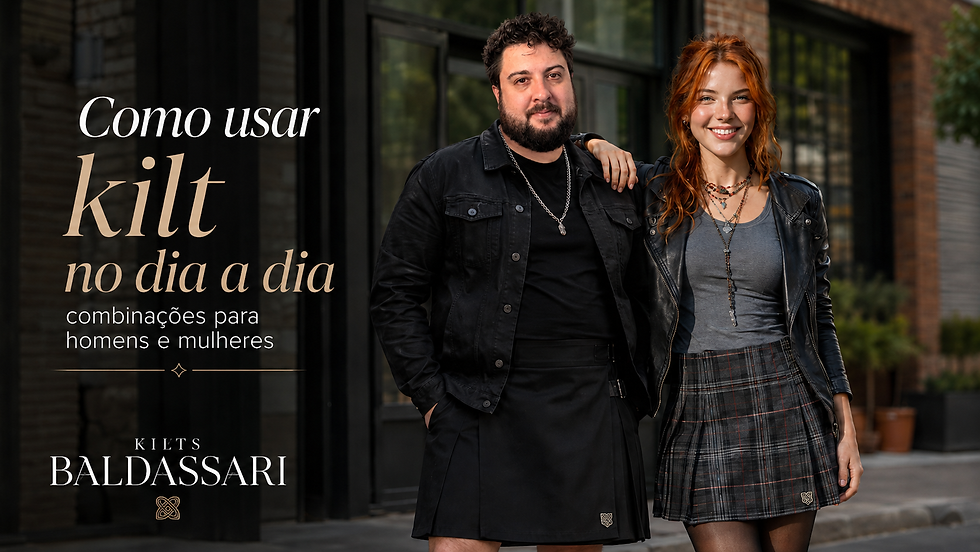 Como usar kilt no dia a dia: combinações para homens e mulheres