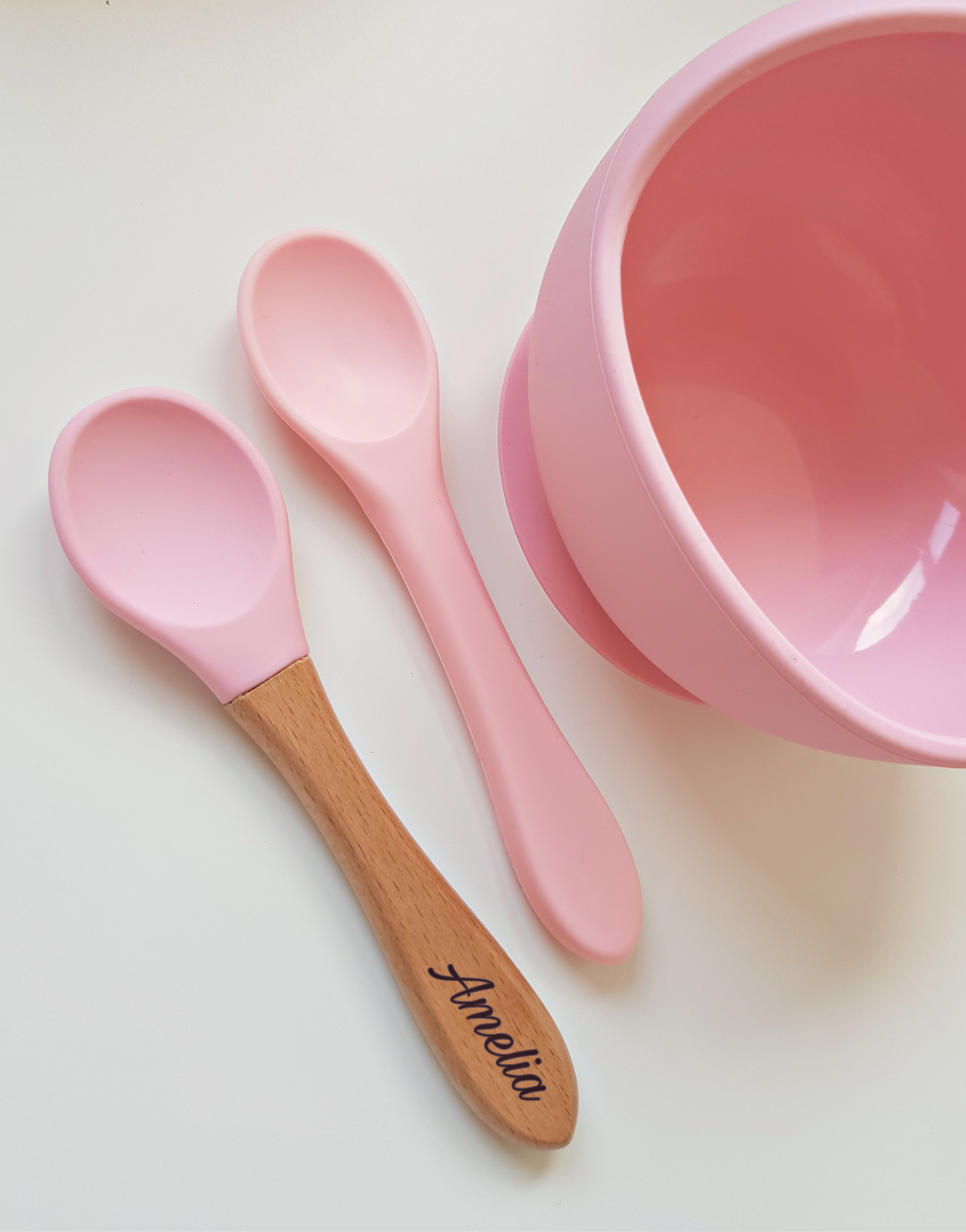 Silicone Suction Bowl with 2 Spoons