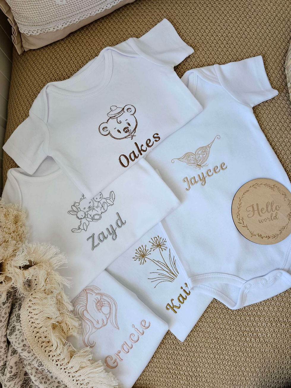 Embroidered Baby Vest