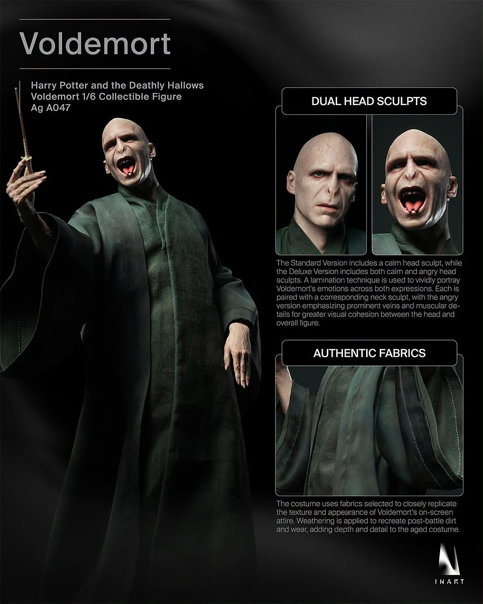 Miniatura: INART Harry Potter and the Deathly Hallows - Voldemort 1/6 Collectible Figure DX