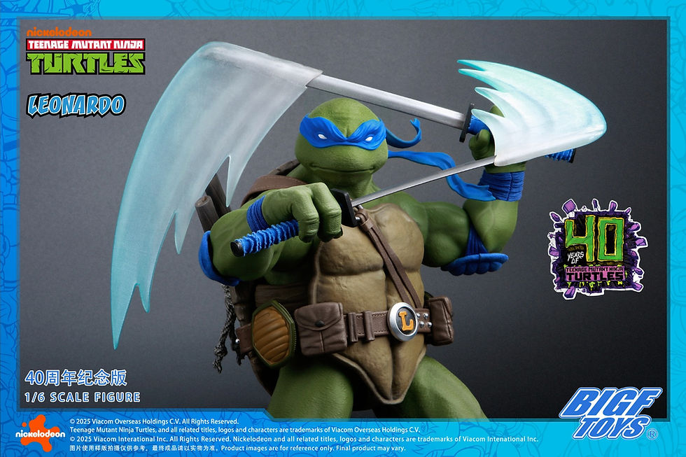 Miniatura: BIGFTOYS BIGF-001 1/6 Leonardo Teenage Mutant Ninja Turtles 40th Anniversary Ed.