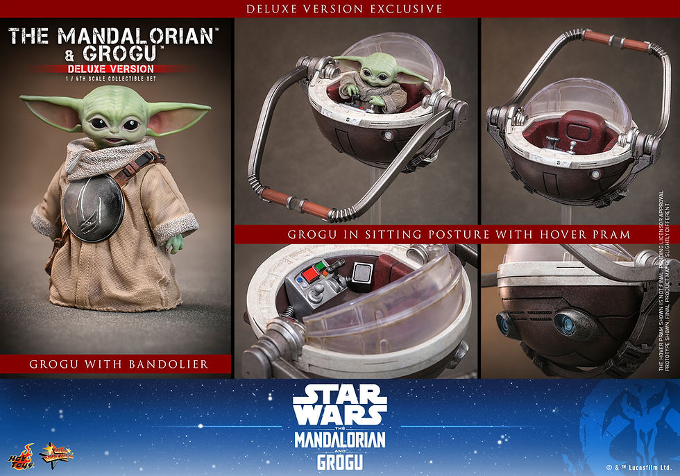 Miniatura: Hot Toys The Mandalorian & Grogu 1/6 Collectible Figure Set Deluxe Version