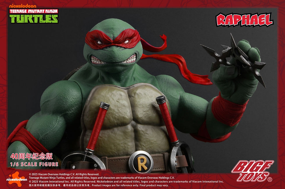 BIGFTOYS BIGF-002 1/6 Raphael Teenage Mutant Ninja Turtles 40th Anniversary