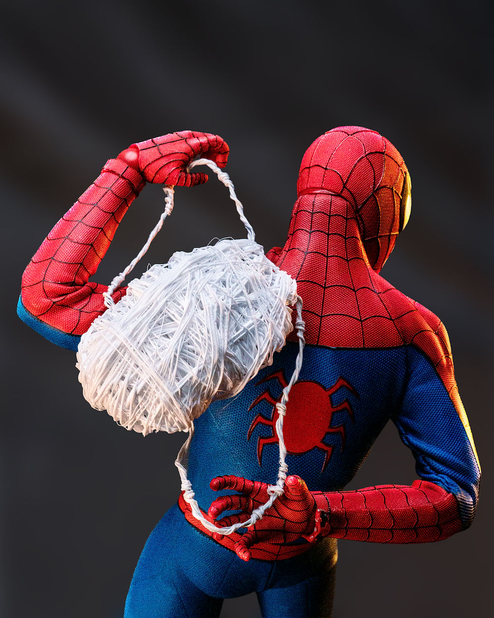 Miniatura: Spider-Man Backpack Custom Webs 1/6