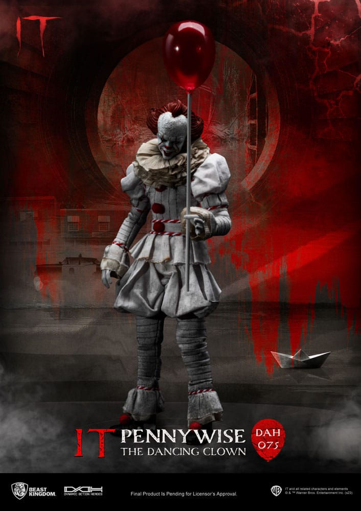 DAH Stephen King's IT Action Figure 1/9 Pennywise