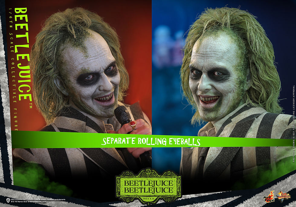 Miniatura: Hot Toys Beetlejuice Beetlejuice Action Figure 1/6 Beetlejuice (BOX DANNEGGIATA)