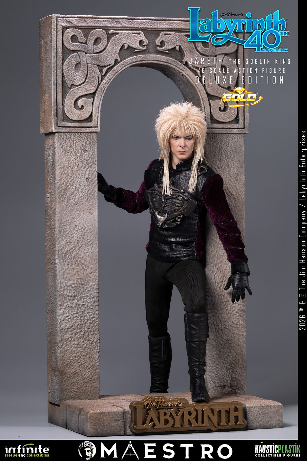 Miniatura: Labyrinth Jareth The Goblin King 1/6 Action Figure Deluxe Gold Edition