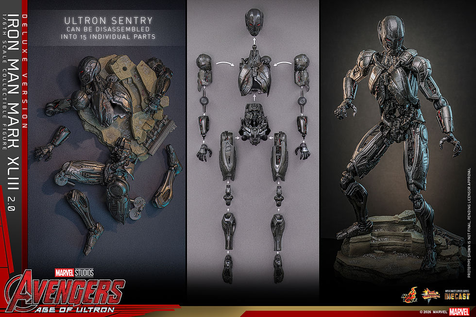 Miniatura: Hot Toys Avengers: Age of Ultron - Iron Man Mark XLIII (2.0) Deluxe Version
