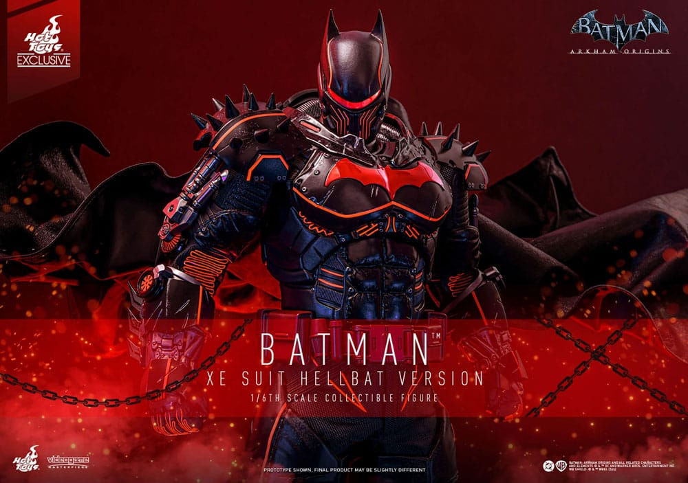Hot Toys Exclusive Batman Arkham Origins - Batman XE Suit Hellbat Version