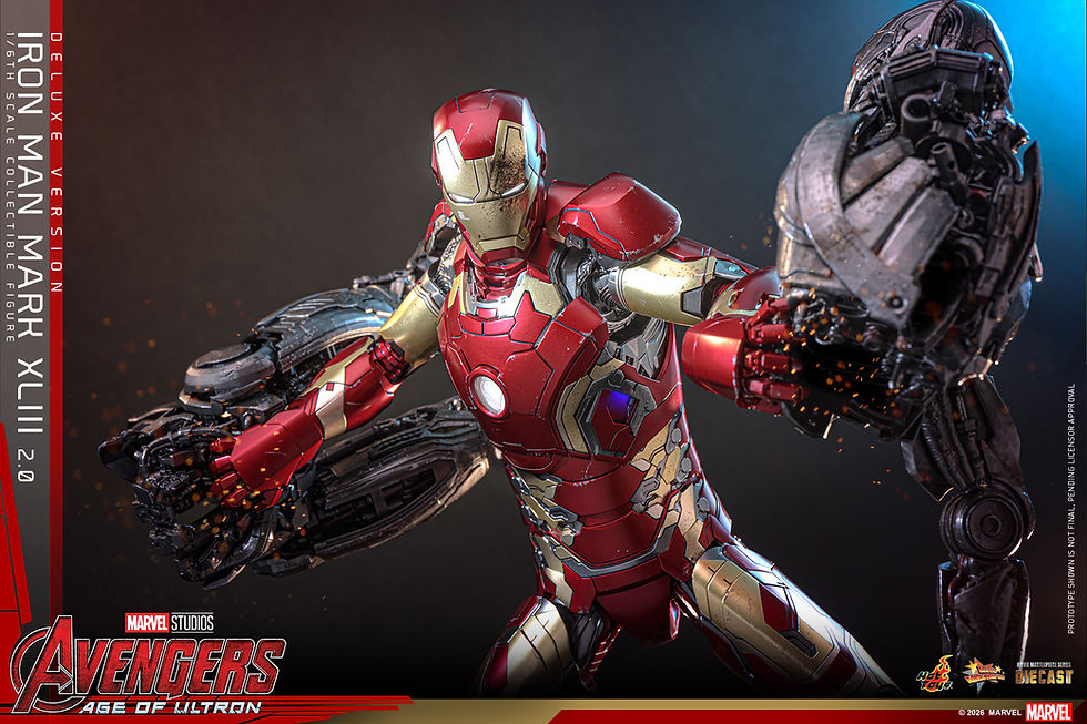 Miniatura: Hot Toys Avengers: Age of Ultron - Iron Man Mark XLIII (2.0) Deluxe Version