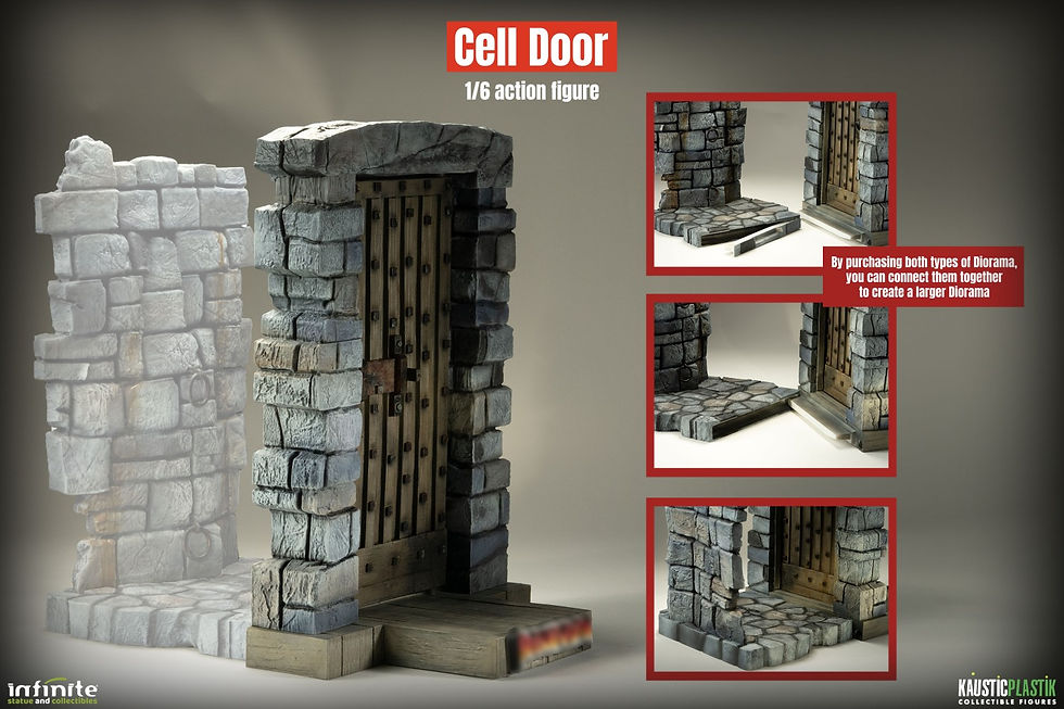 Miniatura: Frankenstein's Monster The Castle Door 1/6 Diorama