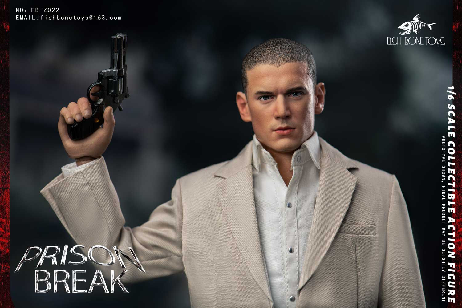 FISH BONE TOYS FB-Z022 Action Figure 1/6 Prison Break Michael