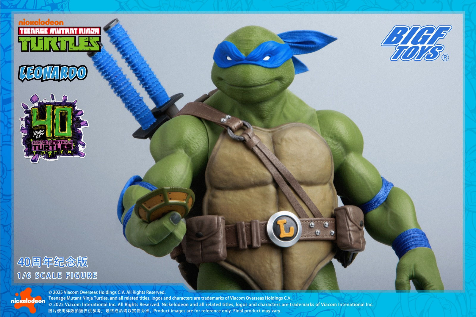 BIGFTOYS BIGF-001 1/6 Leonardo Teenage Mutant Ninja Turtles 40th Anniversary Ed.