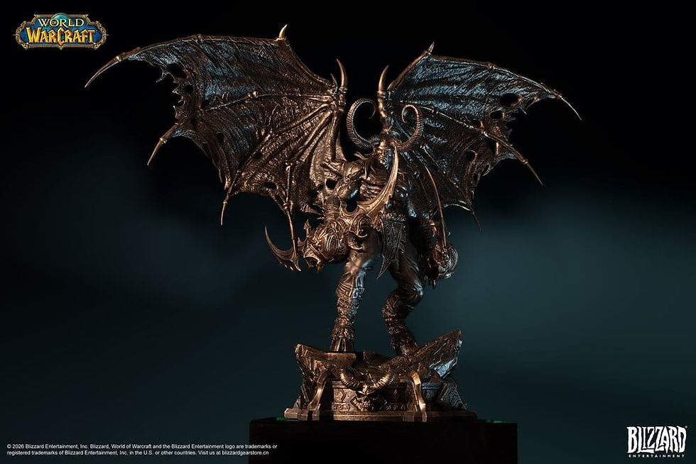 Miniatura: World of Warcraft 1/10 Scale Statue Illidan Stormrage (Bronze-Colored)