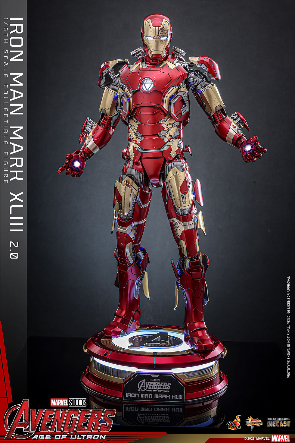Miniatura: Hot Toys Avengers: Age of Ultron - Iron Man Mark XLIII (2.0)