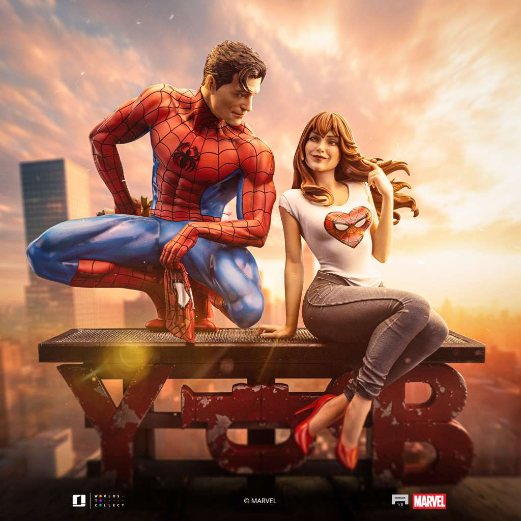 Spider-Man Diorama Art Scale Statue 1/6 Spider-Man and Mary Jane