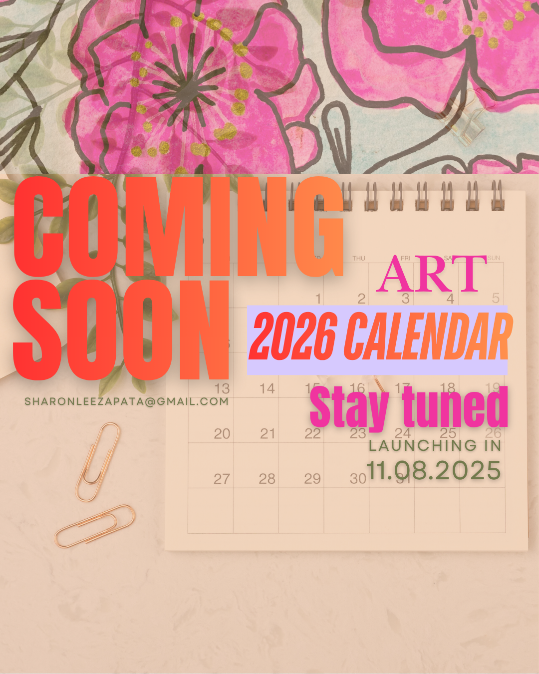 2026 Inspirational Art Calendar