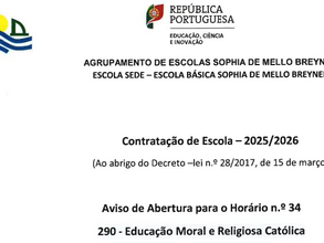 Contratação de Escola - 2025/2026