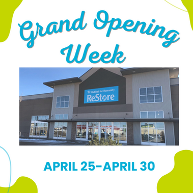 Join us for our Grand Opening Week & BBQ, April 25-30!
