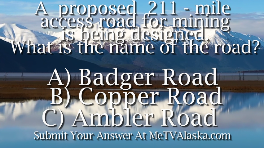 Alaska Wild Berry Presents Alaska Trivia! A proposed 211 - mile access road for mining is being designed. What is the name of the road?