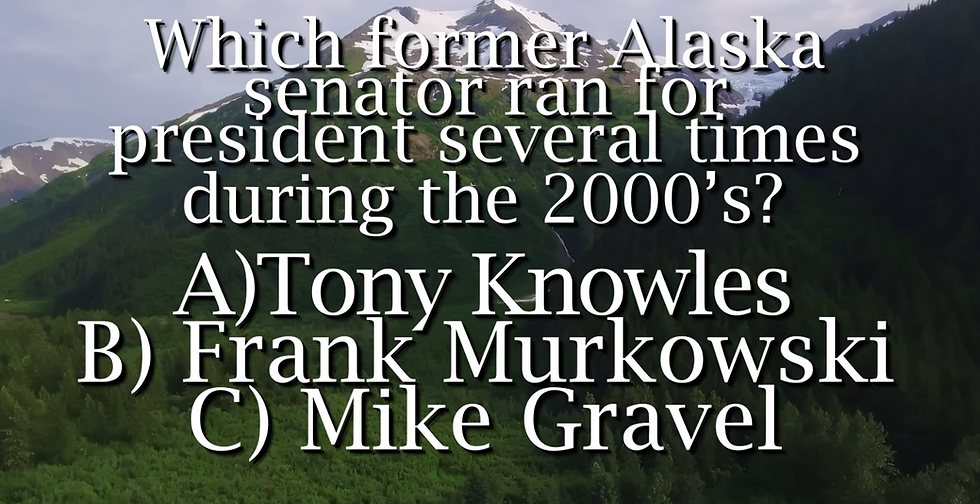 Which former Alaska senator ran for president several times during the 2000’s?
